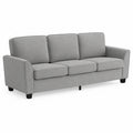 3-Sitzer Sofa Stoff Grau
