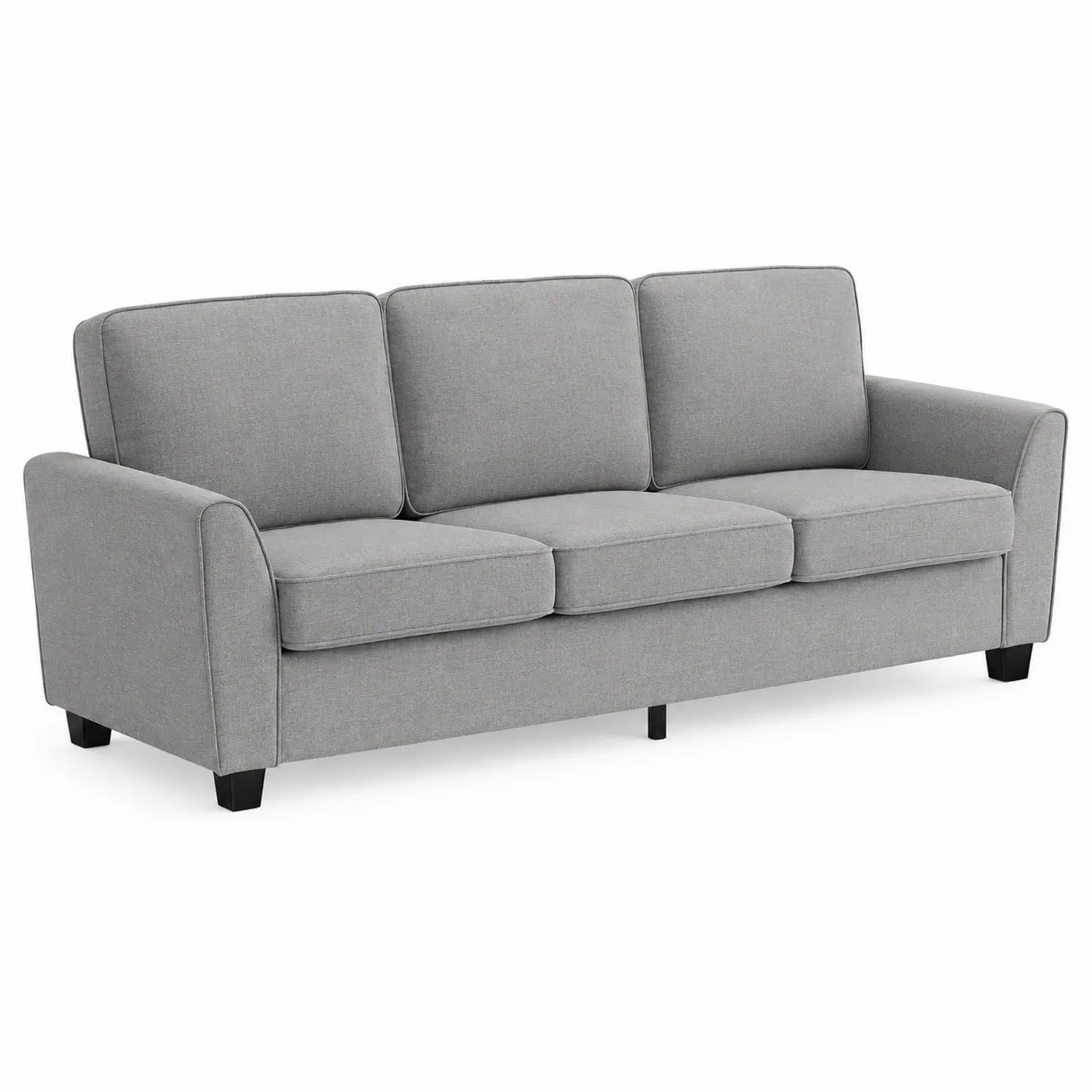3-Sitzer Sofa Stoff Grau