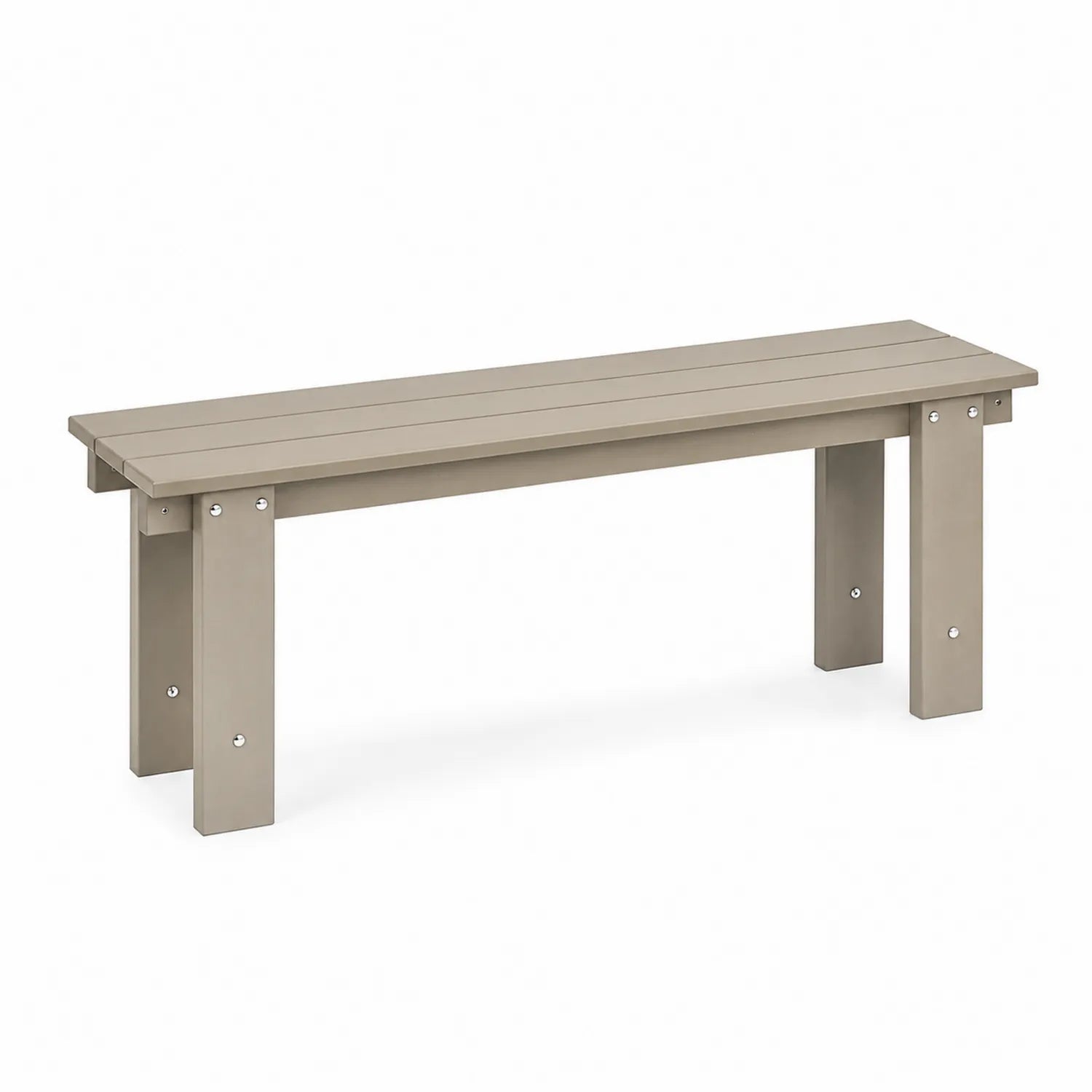 Bank Kunststoff Beige 120 cm